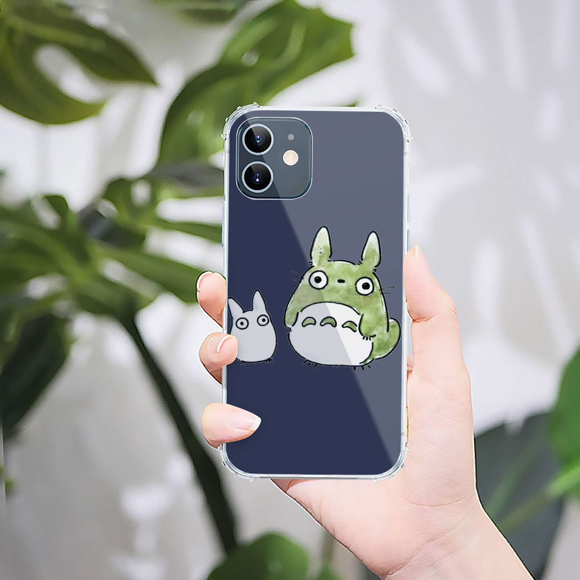 （画像用） となりのトトロ 草壁メイ 草壁サツキ My Neighbor Totoro Satsuki Kusakabe Mei Kusakabe 【iPhone 12シリーズ対応】透明スマホケース（クリアソフトケース）